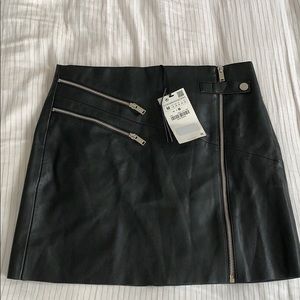 Back To Rock Zara mini faux leather skirt